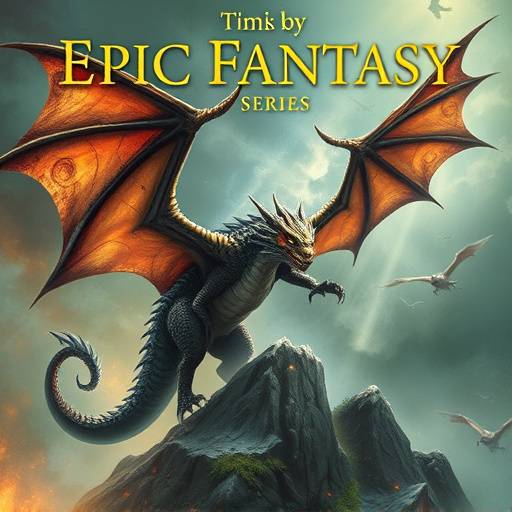 Capa de s&radic;&copy;rie de fantasia &radic;&copy;pica com drag&radic;&micro;es