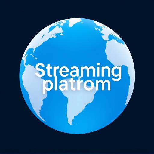 Logo de plataforma de streaming com globo terrestre ao fundo